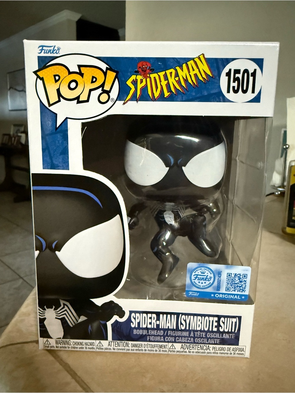 Funko Spider-Man Symbiote Suit Vinyl Figure - Black & White